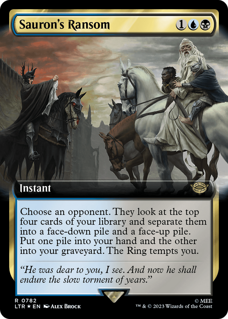 Sauron's Ransom (Extended Art) (Surge Foil) [The Lord of the Rings: Tales of Middle-Earth] | Boutique FDB TCG