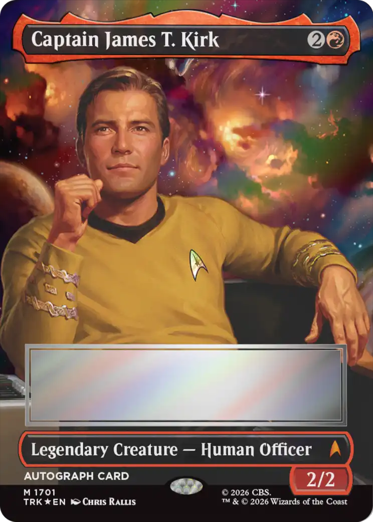 Captain James T. Kirk (Borderless) (Signed) [Star Trek] | Boutique FDB TCG