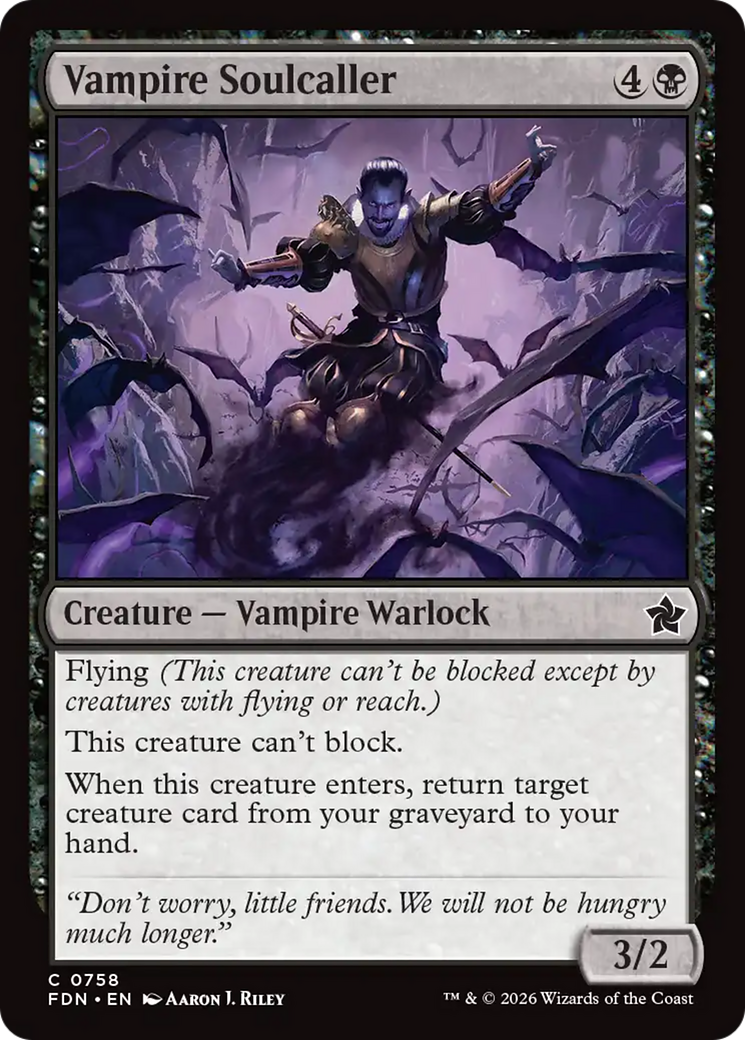 Vampire Soulcaller (0758) [Foundations] | Boutique FDB TCG