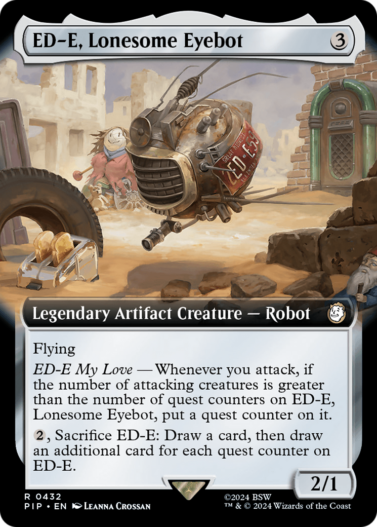 ED-E, Lonesome Eyebot (Extended Art) [Fallout] | Boutique FDB TCG