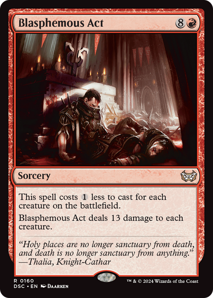 Blasphemous Act [Duskmourn: House of Horror Commander] | Boutique FDB TCG