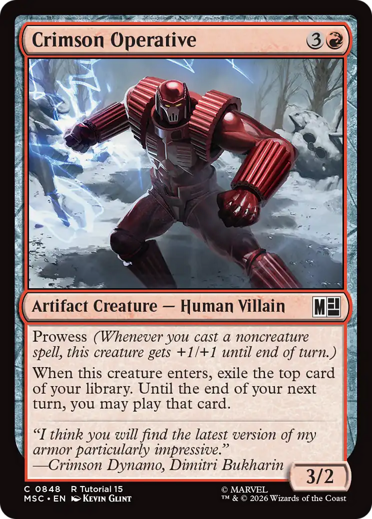 Crimson Operative [Marvel Super Heroes Commander] | Boutique FDB TCG