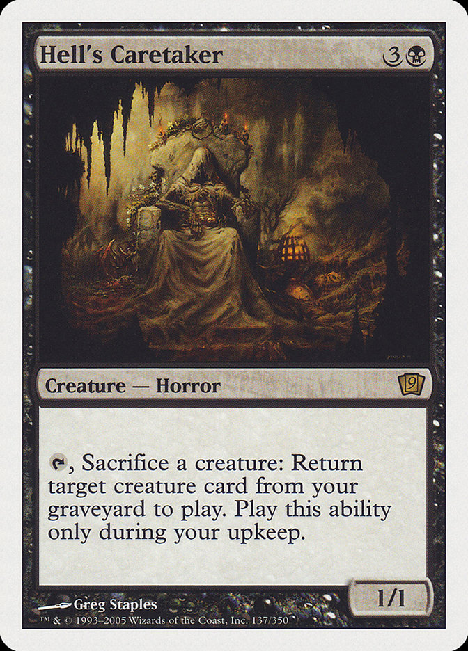 Hell's Caretaker (9th Edition) [Oversize Cards] | Boutique FDB TCG