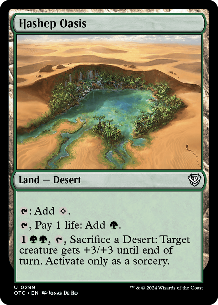 Hashep Oasis [Outlaws of Thunder Junction Commander] | Boutique FDB TCG