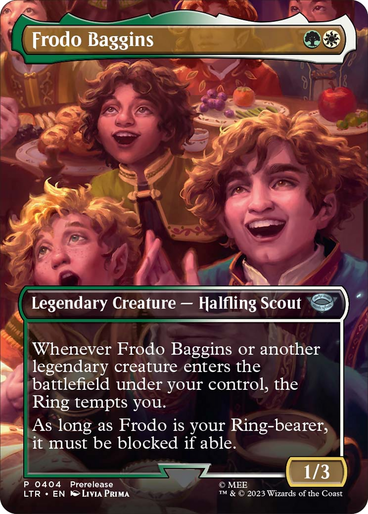 Frodo Baggins (Borderless Alternate Art) [The Lord of the Rings: Tales of Middle-Earth] | Boutique FDB TCG