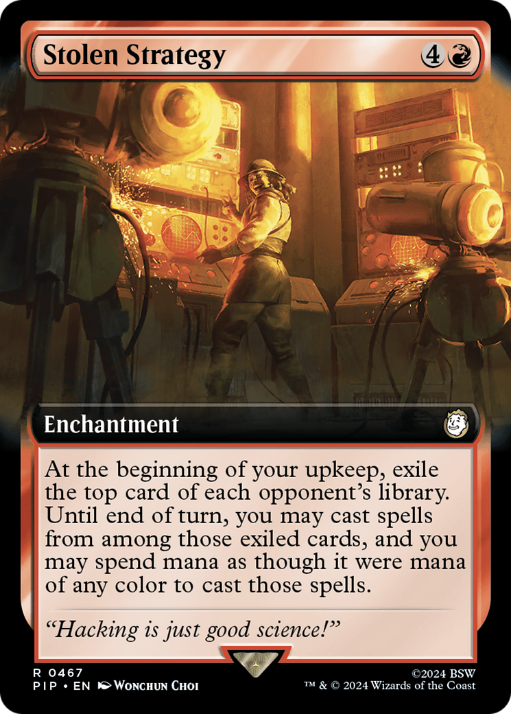 Stolen Strategy (Extended Art) [Fallout] | Boutique FDB TCG