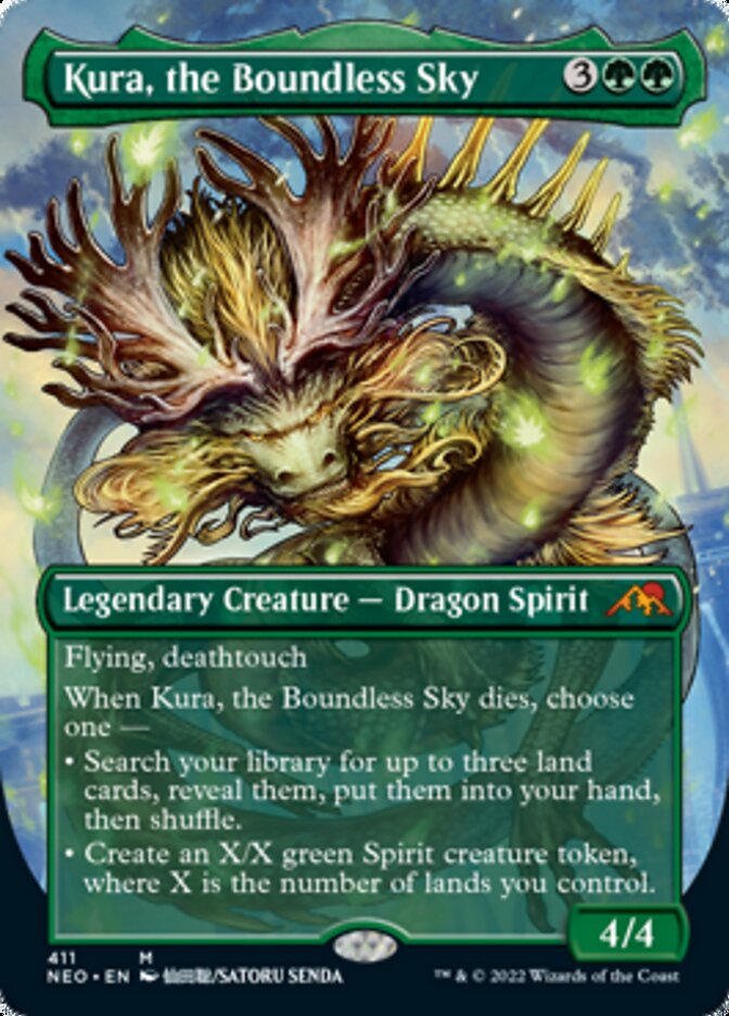 Kura, the Boundless Sky (Borderless Alternate Art) [Kamigawa: Neon Dynasty] | Boutique FDB TCG