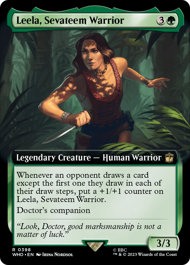 Leela, Sevateem Warrior (Extended Art) [Doctor Who] | Boutique FDB TCG