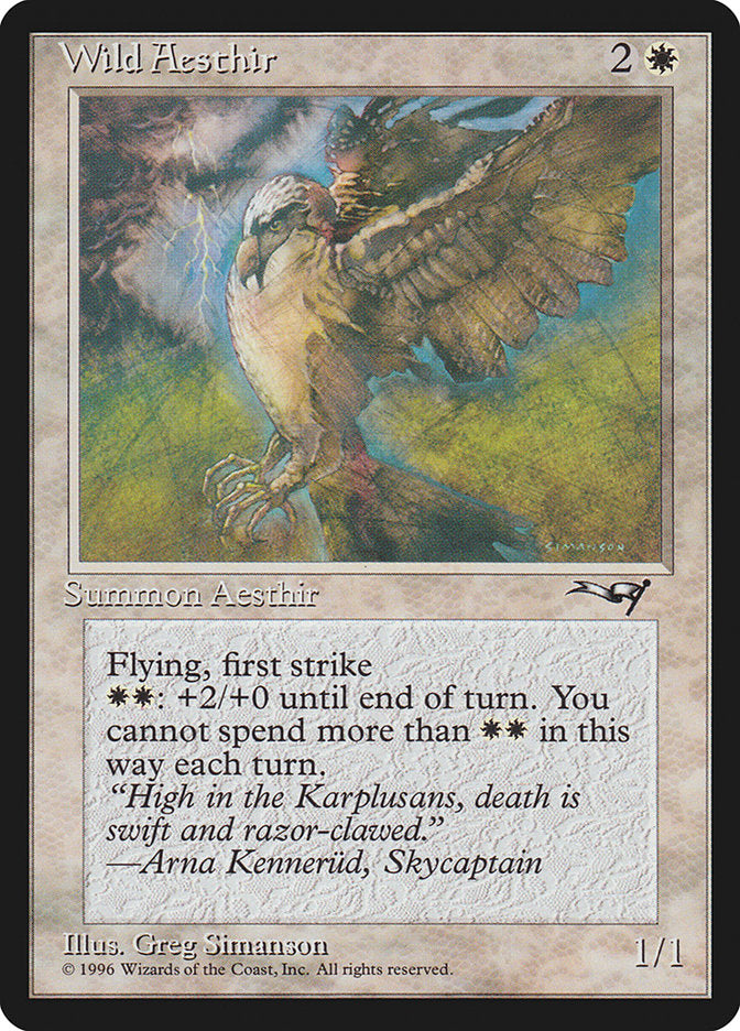 Wild Aesthir (Lightning Background) [Alliances] | Boutique FDB TCG