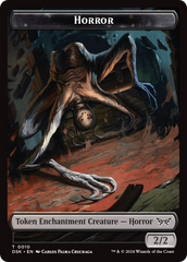 Horror // Copy Double-Sided Token [Duskmourn: House of Horror Tokens] | Boutique FDB TCG