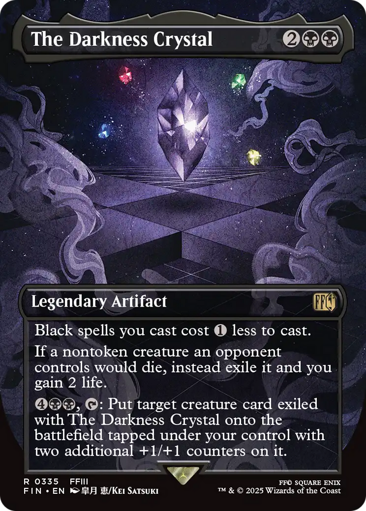 The Darkness Crystal (Borderless) [FINAL FANTASY] | Boutique FDB TCG