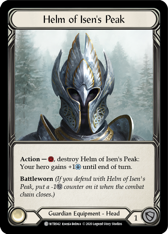 Helm of Isen's Peak [U-WTR042] (Welcome to Rathe Unlimited)  Unlimited Rainbow Foil | Boutique FDB TCG