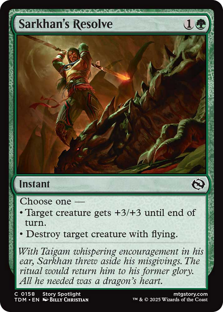 Sarkhan's Resolve [Tarkir: Dragonstorm] | Boutique FDB TCG