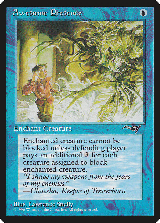 Awesome Presence (Creature Side) [Alliances] | Boutique FDB TCG