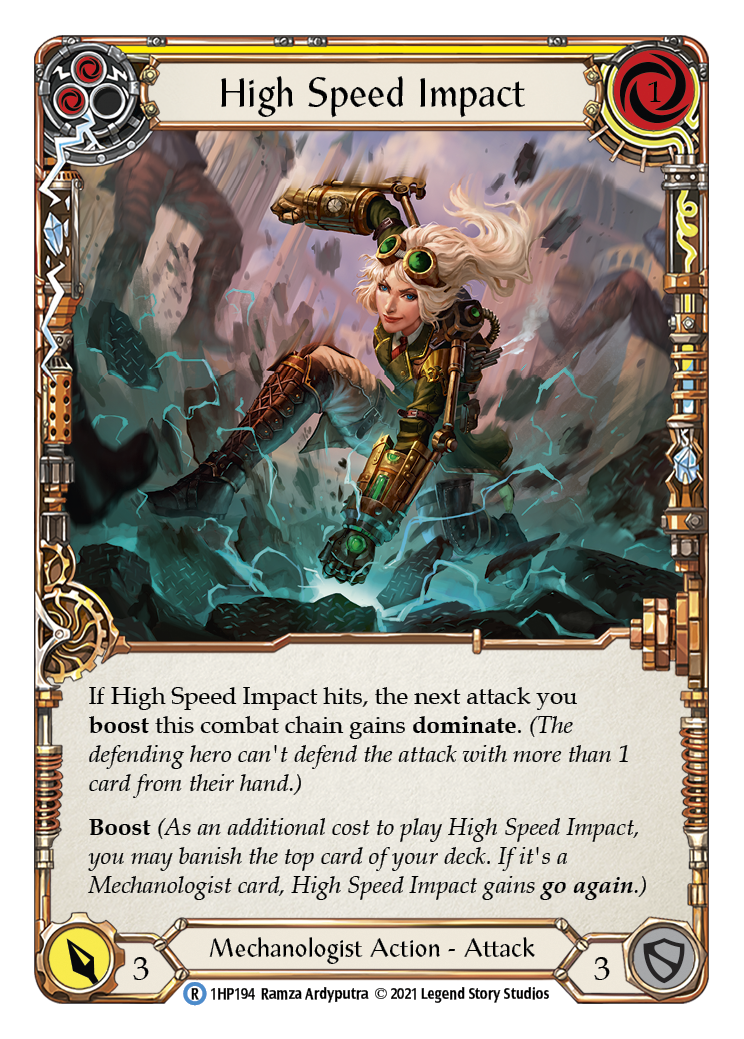 High Speed Impact (Yellow) [1HP194] (History Pack 1) | Boutique FDB TCG