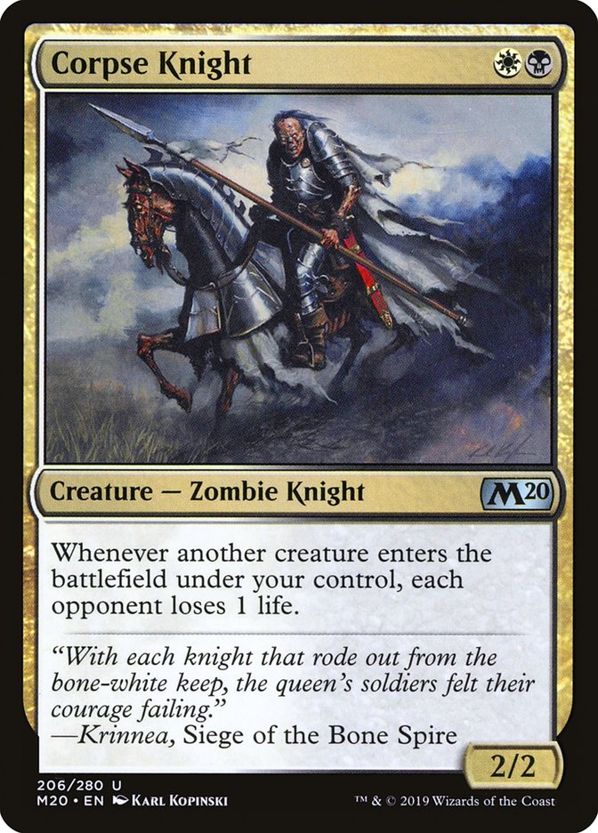 Corpse Knight (2/2) [Core Set 2020] | Boutique FDB TCG