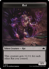 Rat // Splash Lasher Double-Sided Token [Bloomburrow Tokens] | Boutique FDB TCG