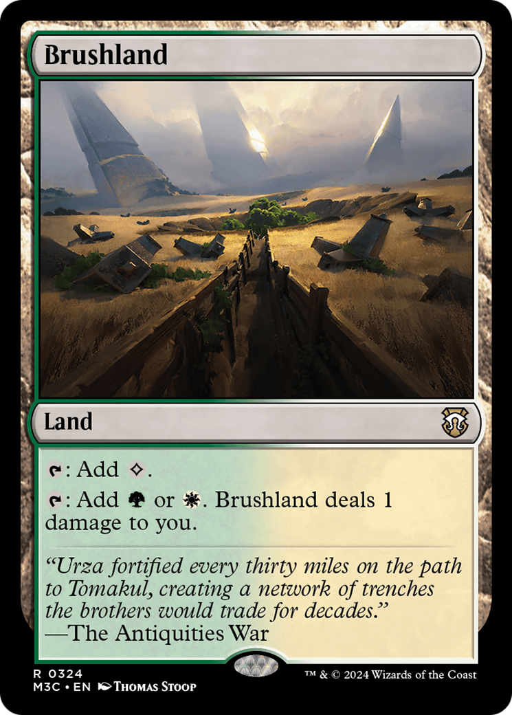 Brushland (Ripple Foil) [Modern Horizons 3 Commander] | Boutique FDB TCG