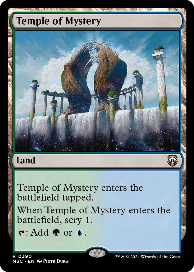 Temple of Mystery (Ripple Foil) [Modern Horizons 3 Commander] | Boutique FDB TCG