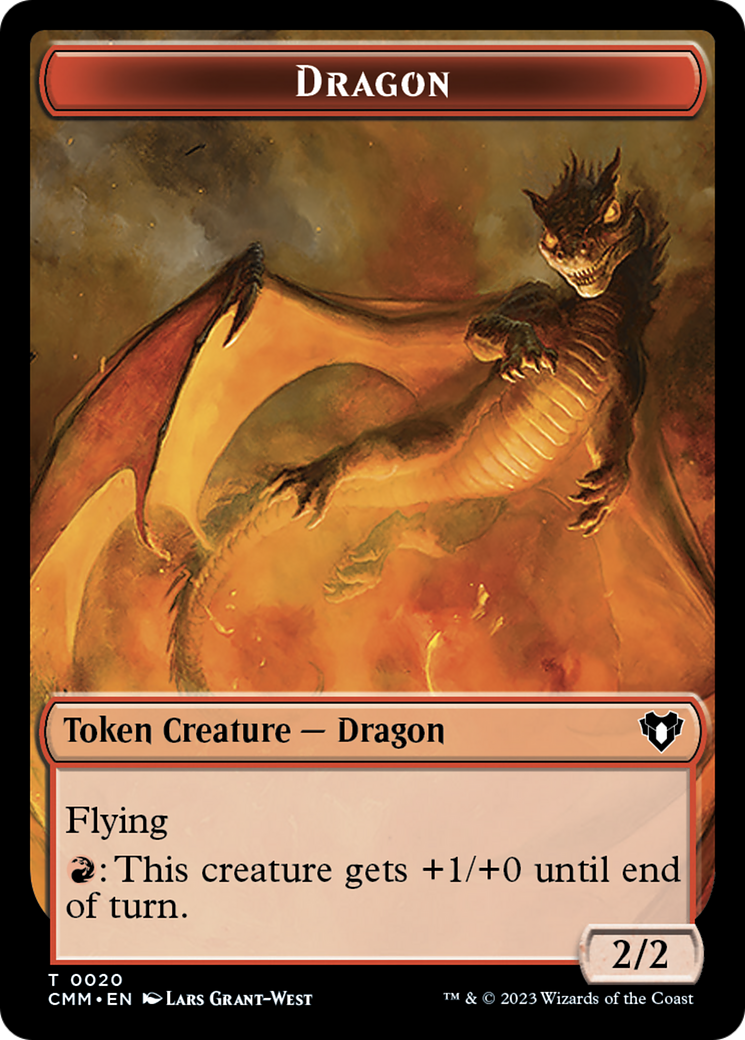 Treasure // Dragon (0020) Double-Sided Token [Commander Masters Tokens] | Boutique FDB TCG