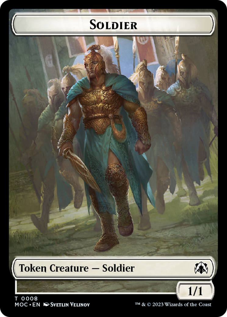 Vampire Knight // Soldier Double-Sided Token [March of the Machine Commander Tokens] | Boutique FDB TCG
