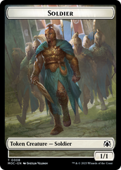 Vampire Knight // Soldier Double-Sided Token [March of the Machine Commander Tokens] | Boutique FDB TCG