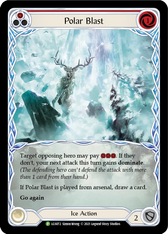 Polar Blast (Red) [LGS072] (Promo)  Rainbow Foil | Boutique FDB TCG