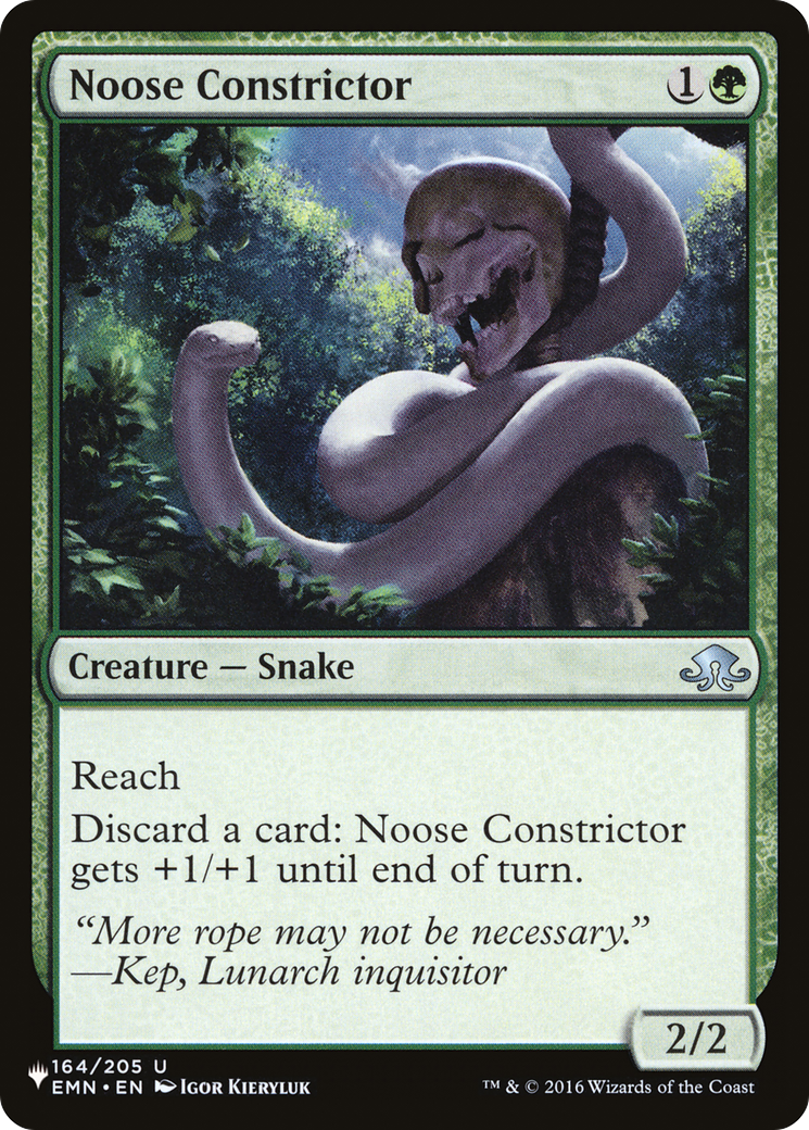 Noose Constrictor [The List Reprints] | Boutique FDB TCG