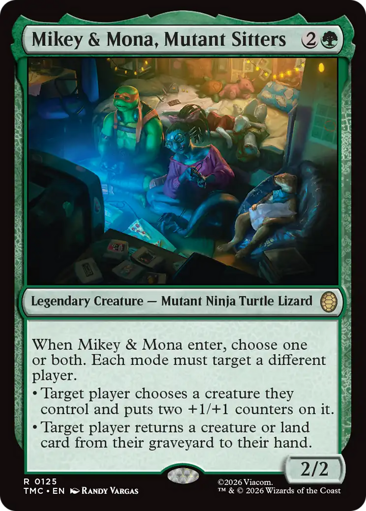 Mikey & Mona, Mutant Sitters [Teenage Mutant Ninja Turtles Commander] | Boutique FDB TCG