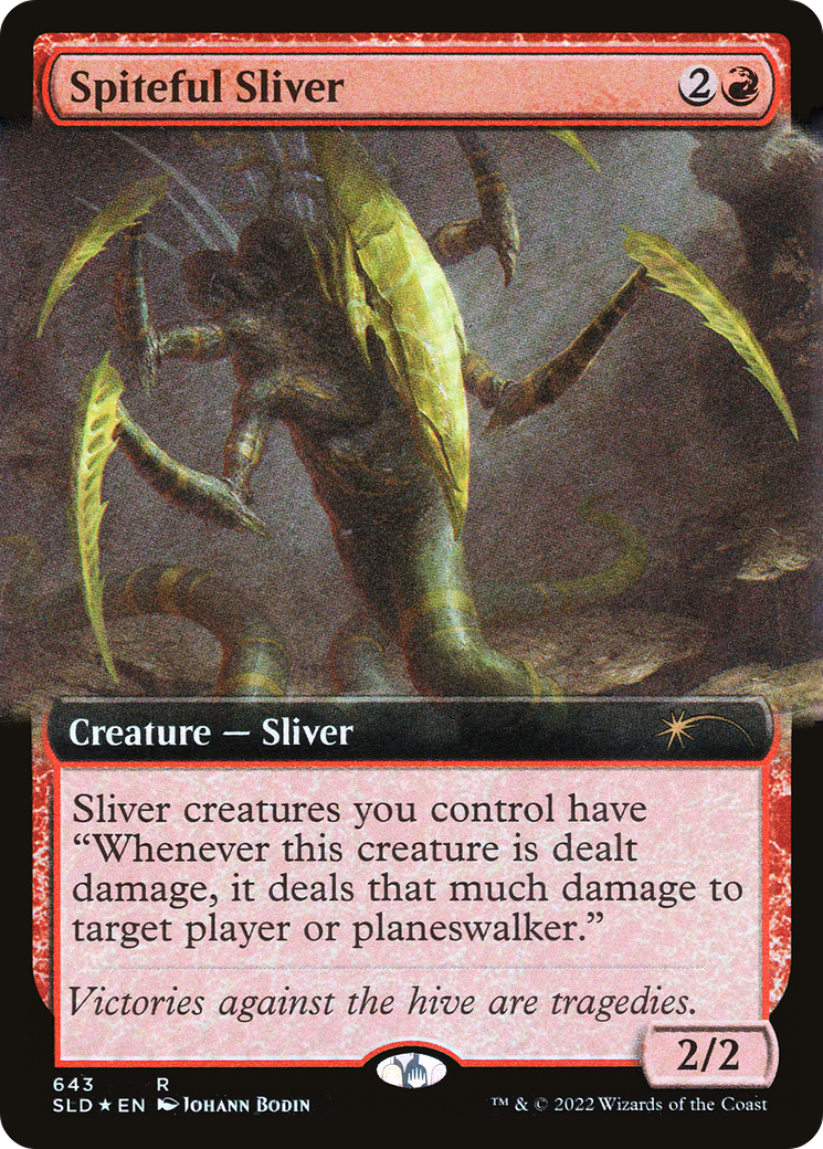 Spiteful Sliver (Extended Art) [Secret Lair Drop Promos] | Boutique FDB TCG