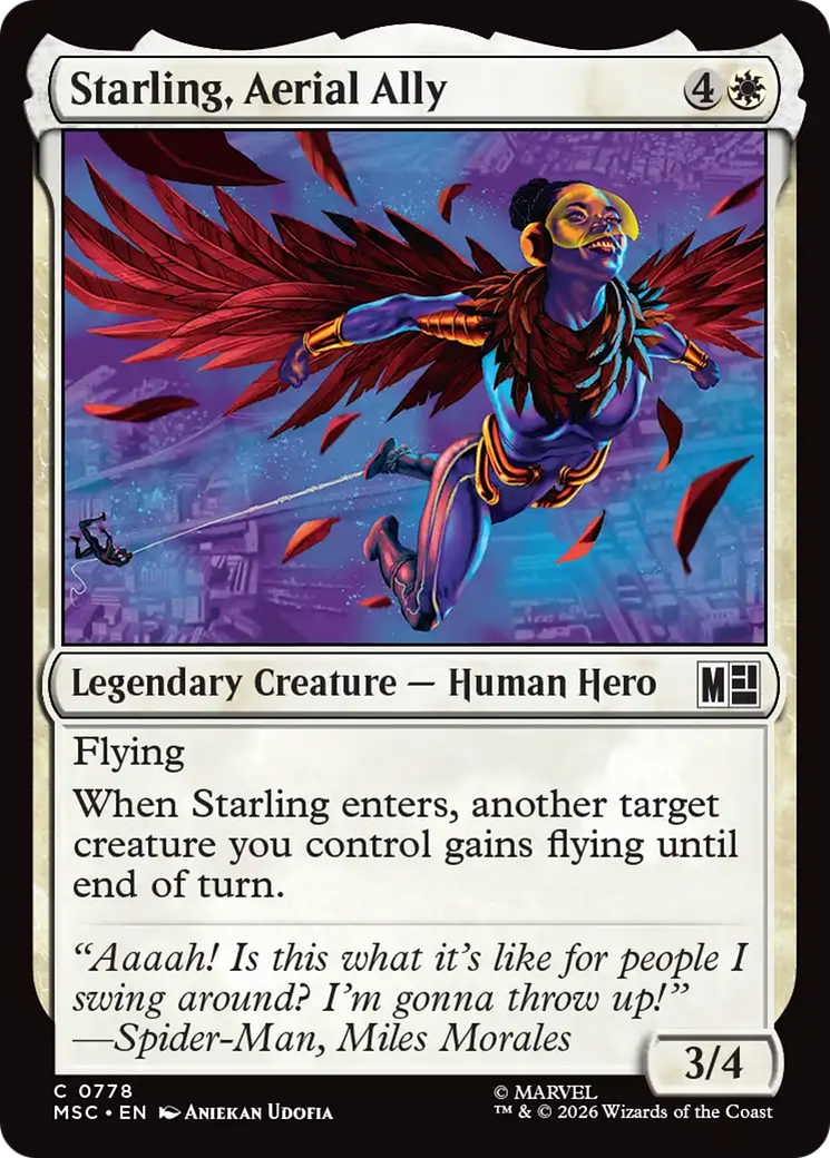 Starling, Aerial Ally [Marvel Super Heroes Commander] | Boutique FDB TCG
