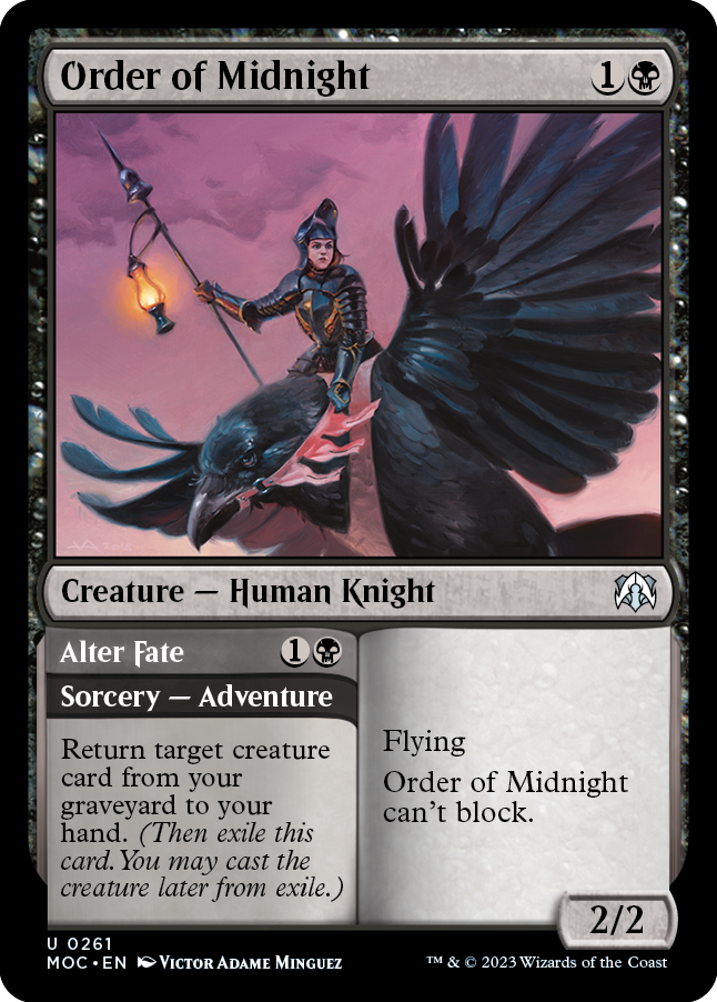 Order of Midnight // Alter Fate [March of the Machine Commander] | Boutique FDB TCG