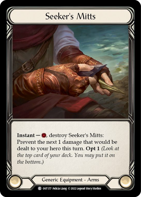 Seeker's Mitts [OUT177] (Outsiders)  Cold Foil | Boutique FDB TCG