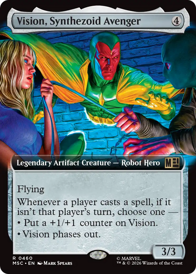 Vision, Synthezoid Avenger (Extended Art) [Marvel Super Heroes Commander] | Boutique FDB TCG
