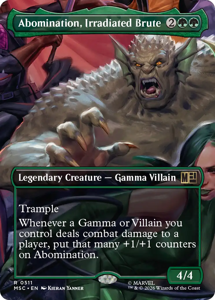 Abomination, Irradiated Brute (Borderless) [Marvel Super Heroes Commander] | Boutique FDB TCG
