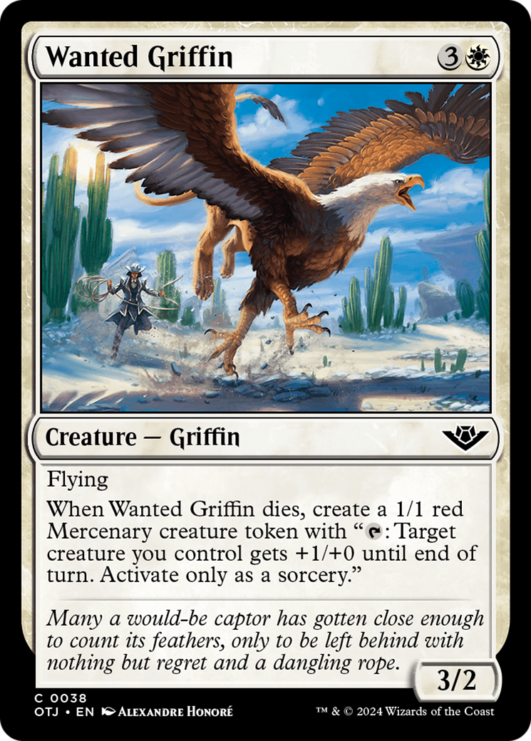 Wanted Griffin [Outlaws of Thunder Junction] | Boutique FDB TCG