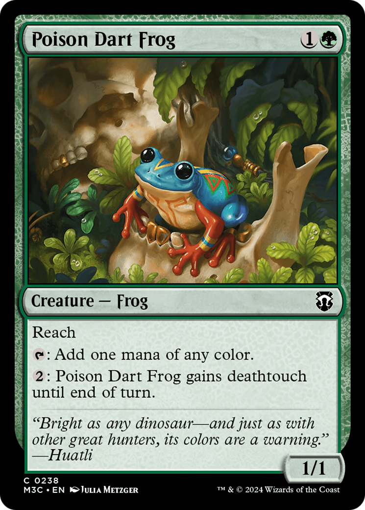 Poison Dart Frog (Ripple Foil) [Modern Horizons 3 Commander] | Boutique FDB TCG