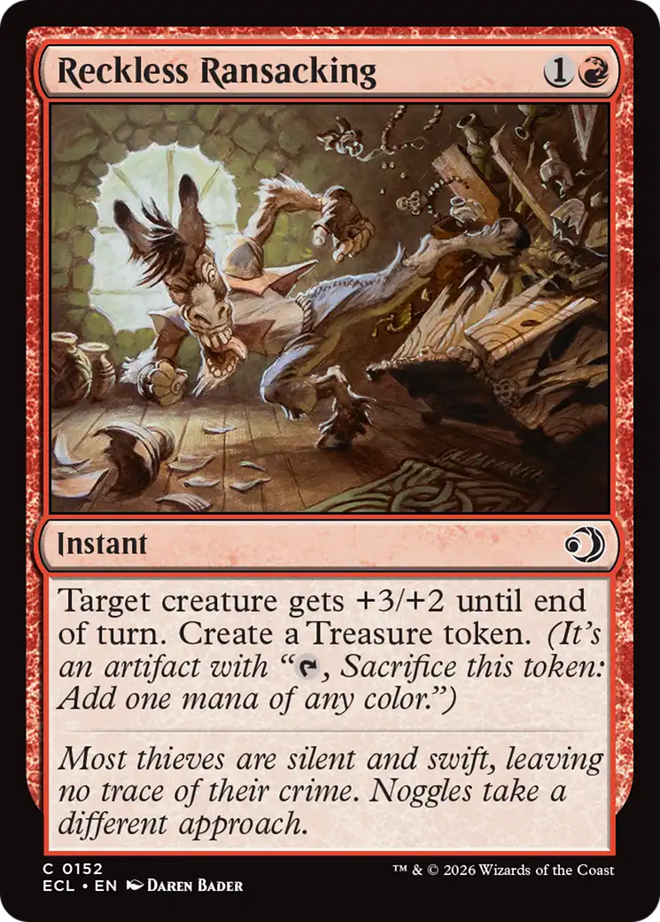 Reckless Ransacking [Lorwyn Eclipsed] | Boutique FDB TCG