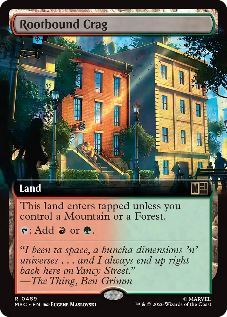Rootbound Crag (Extended Art) [Marvel Super Heroes Commander] | Boutique FDB TCG