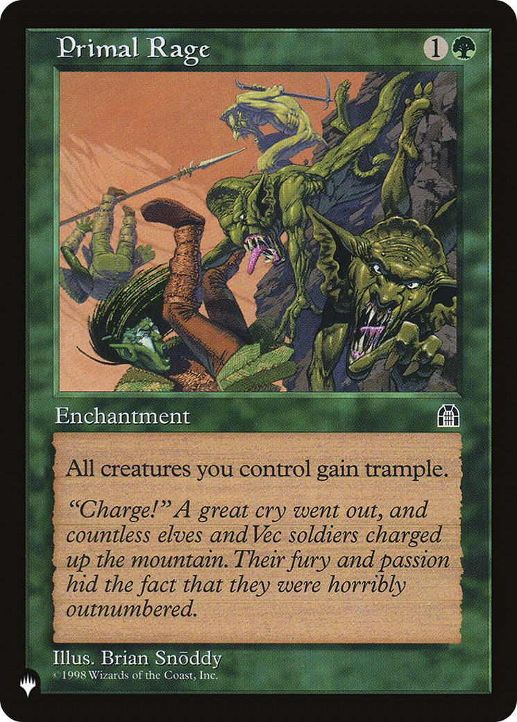 Primal Rage [The List] | Boutique FDB TCG