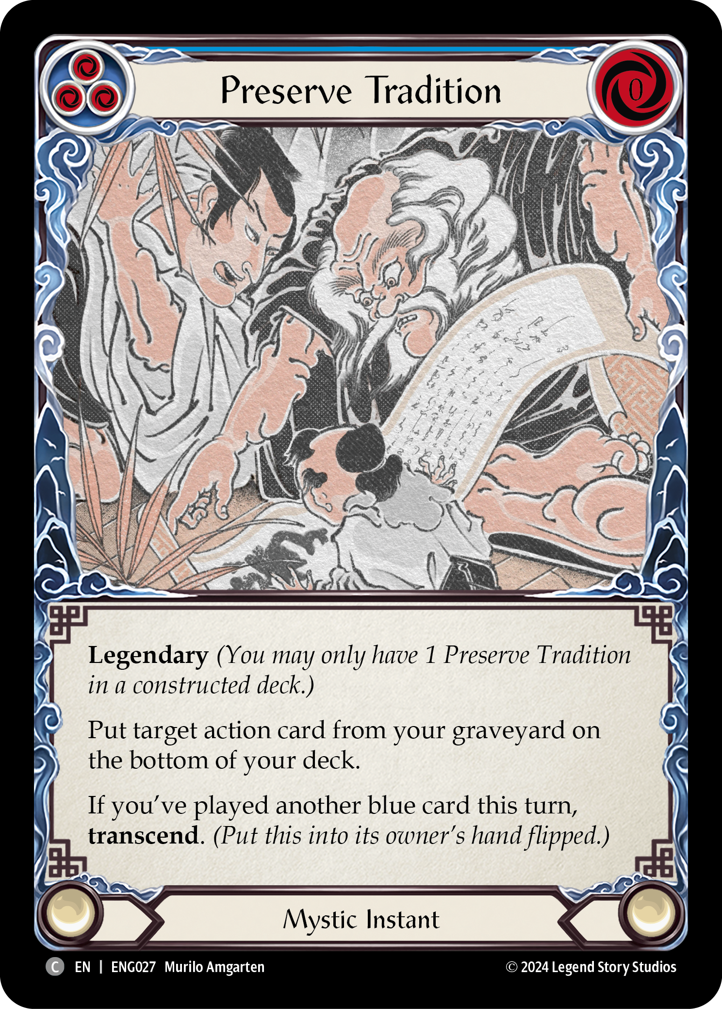 Preserve Tradition [ENG027] (Part the Mistveil Enigma Blitz Deck) | Boutique FDB TCG