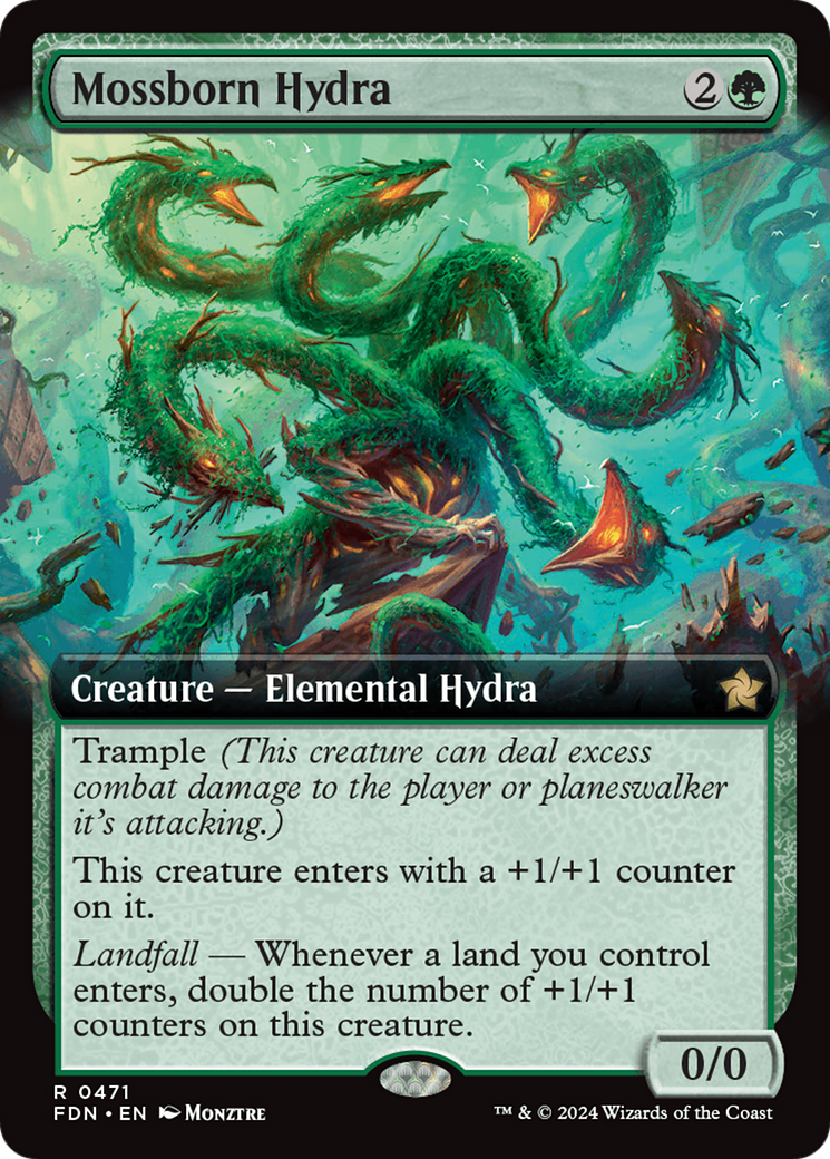 Mossborn Hydra (Extended Art) [Foundations] | Boutique FDB TCG