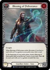 Blessing of Deliverance (Red) [U-WTR054] (Welcome to Rathe Unlimited)  Unlimited Rainbow Foil | Boutique FDB TCG