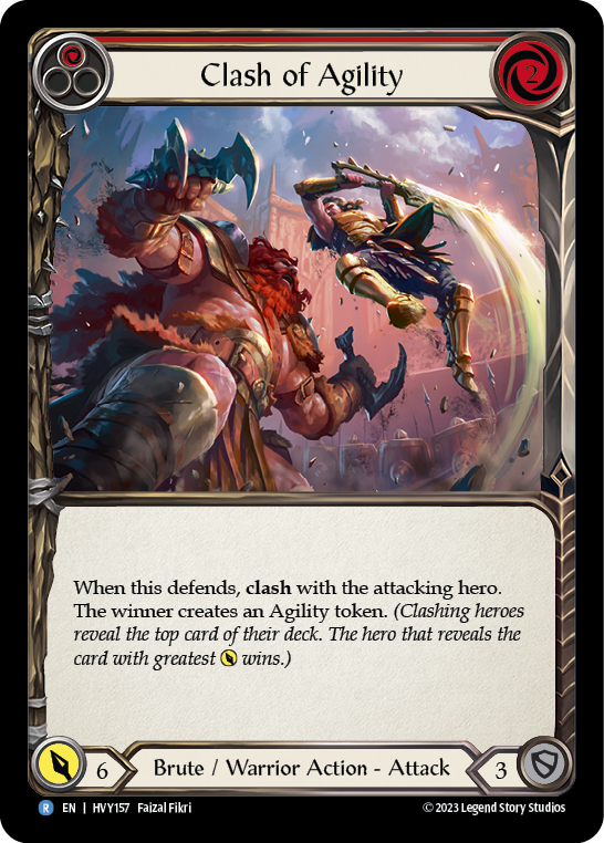 Clash of Agility (Red) [HVY157] (Heavy Hitters)  Rainbow Foil | Boutique FDB TCG