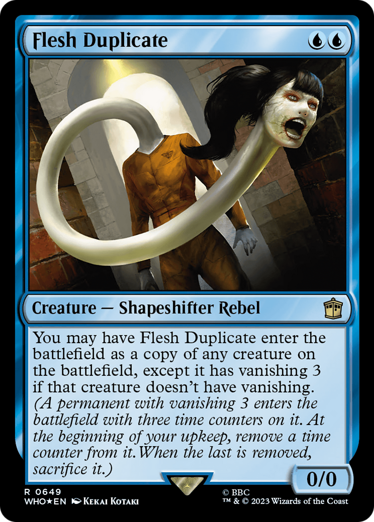 Flesh Duplicate (Surge Foil) [Doctor Who] | Boutique FDB TCG