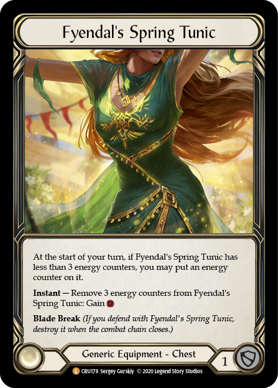 Fyendal's Spring Tunic [CRU178] (Crucible of War)  1st Edition Normal | Boutique FDB TCG