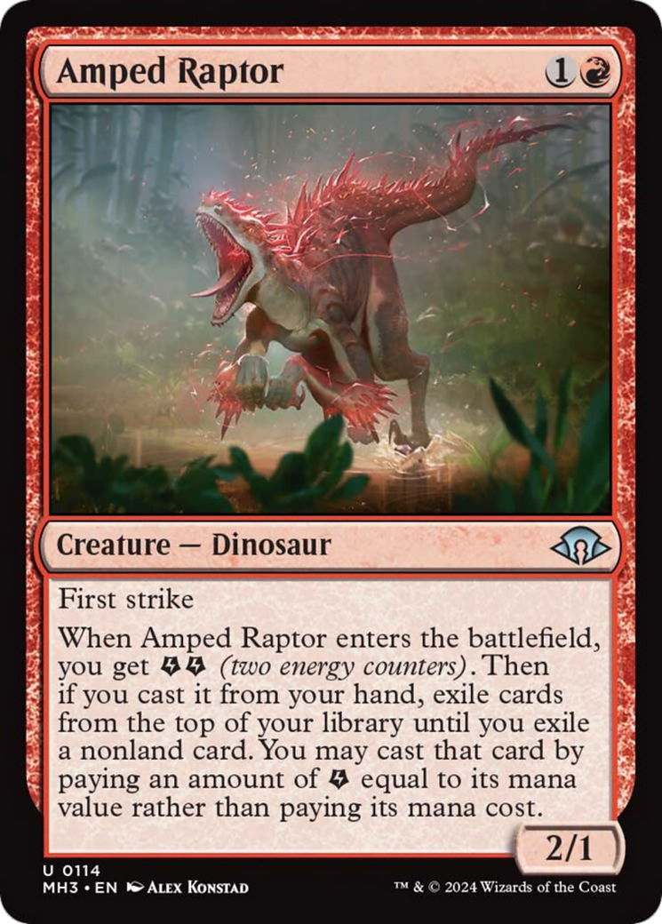 Amped Raptor [Modern Horizons 3] | Boutique FDB TCG