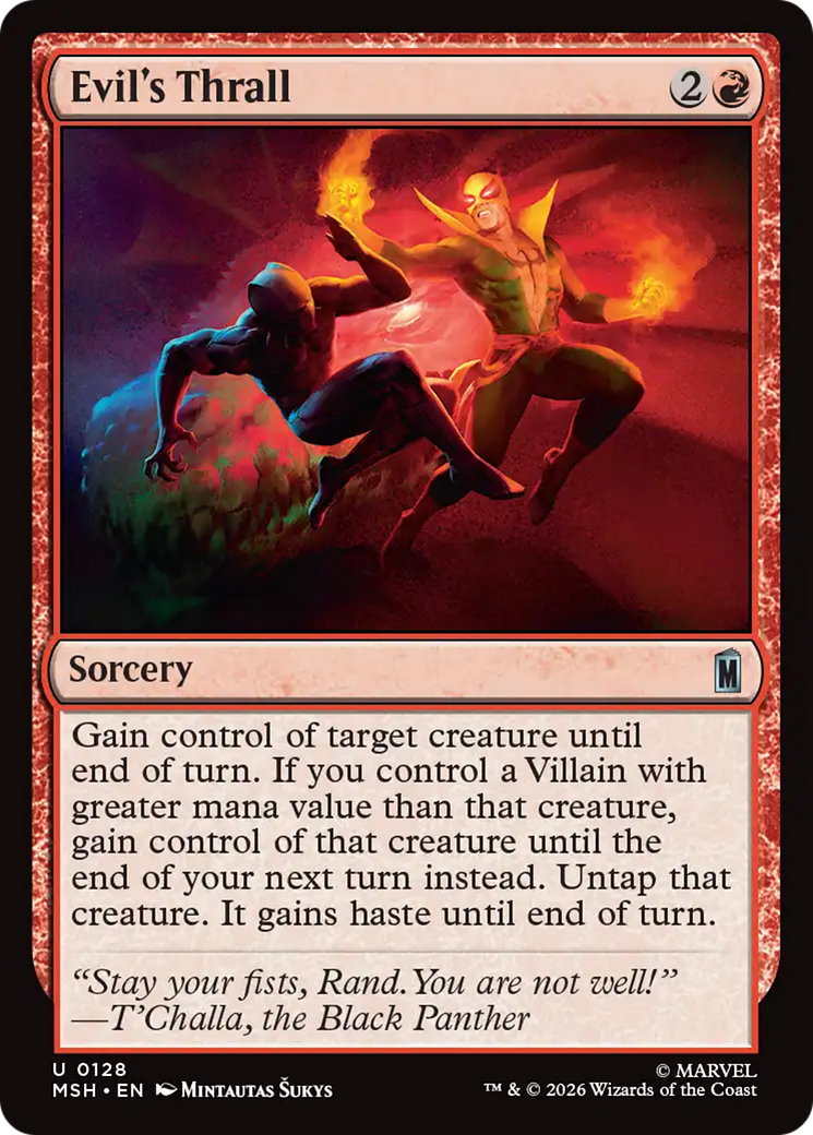 Evil's Thrall [Marvel Super Heroes] | Boutique FDB TCG