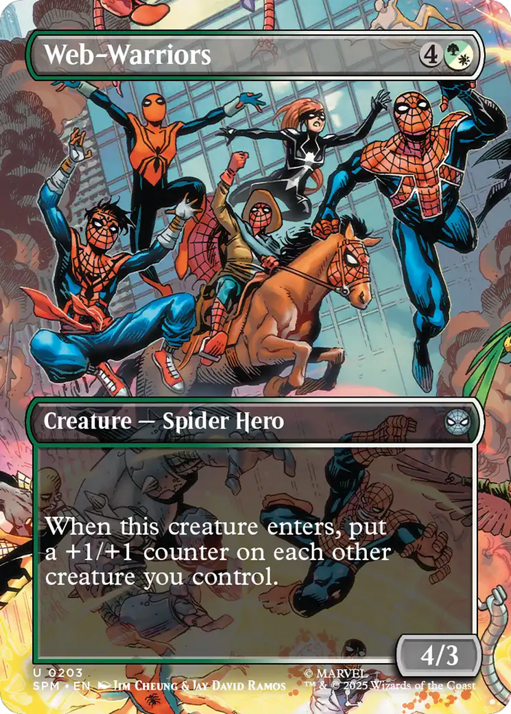 Web-Warriors (Borderless) [Marvel's Spider-Man] | Boutique FDB TCG