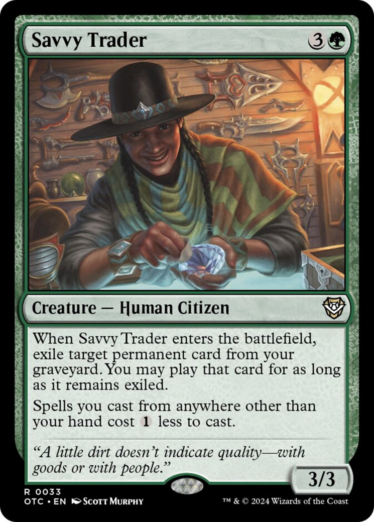 Savvy Trader [Outlaws of Thunder Junction Commander] | Boutique FDB TCG
